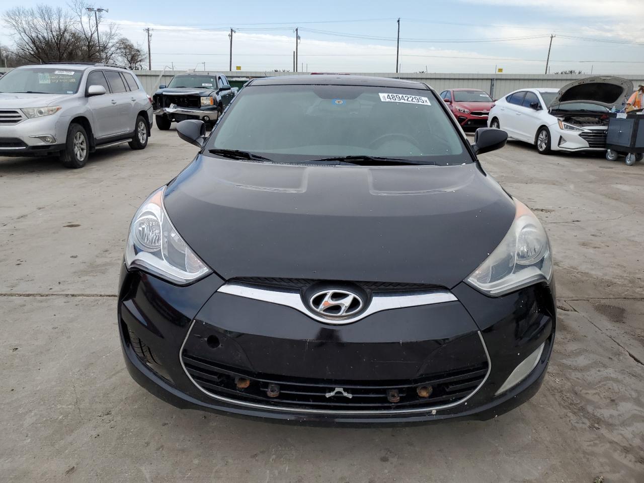 2013 Hyundai Veloster VIN KMHTC6AD9DU158159 Copart auction photo, mechanical damage thumbnail 5