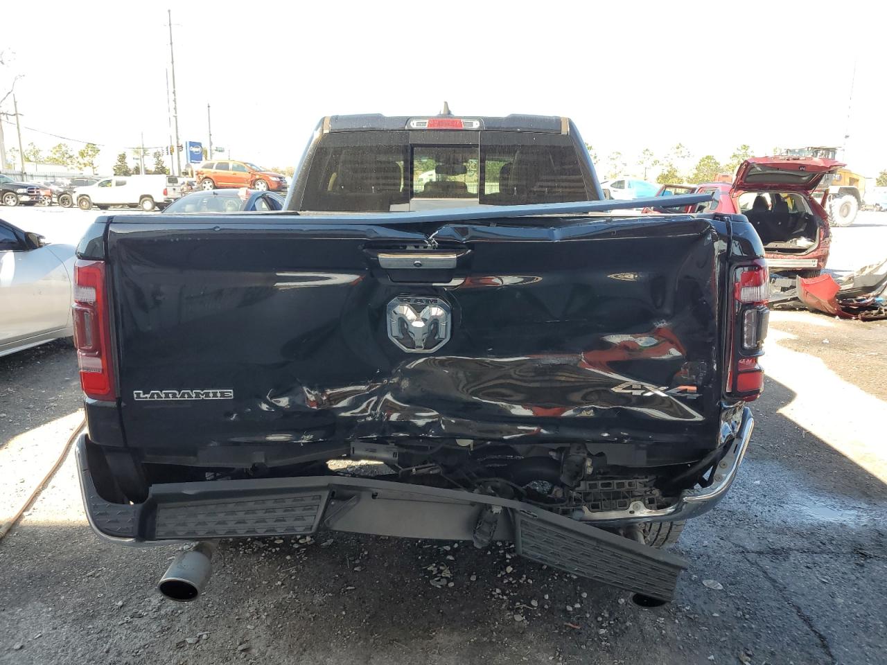 2020 RAM 1500 VIN 1C6SRFDTXLN142456 Copart auction photo, rear end damage thumbnail 6