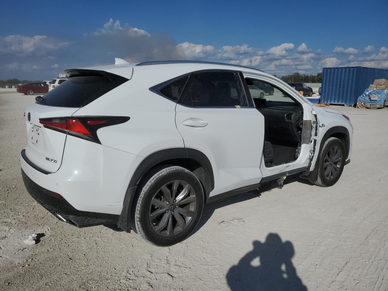 2019 Lexus NX VIN JTJYARBZ7K2123508 Copart auction photo, side damage thumbnail 3