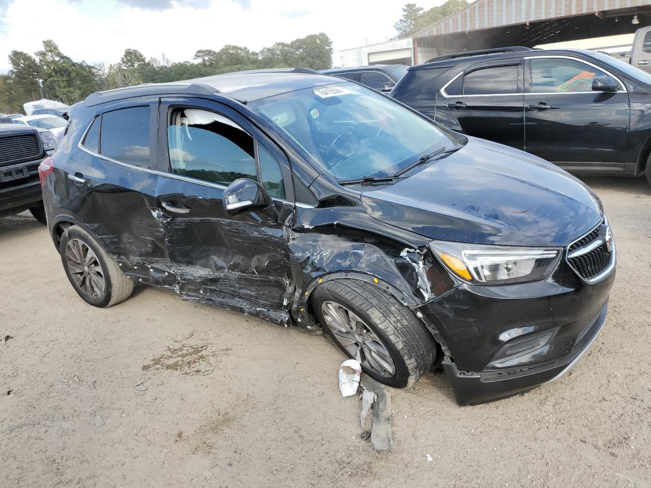 2019 Buick Encore VIN KL4CJASB2KB727169 Copart auction photo, side / front end damage thumbnail 4