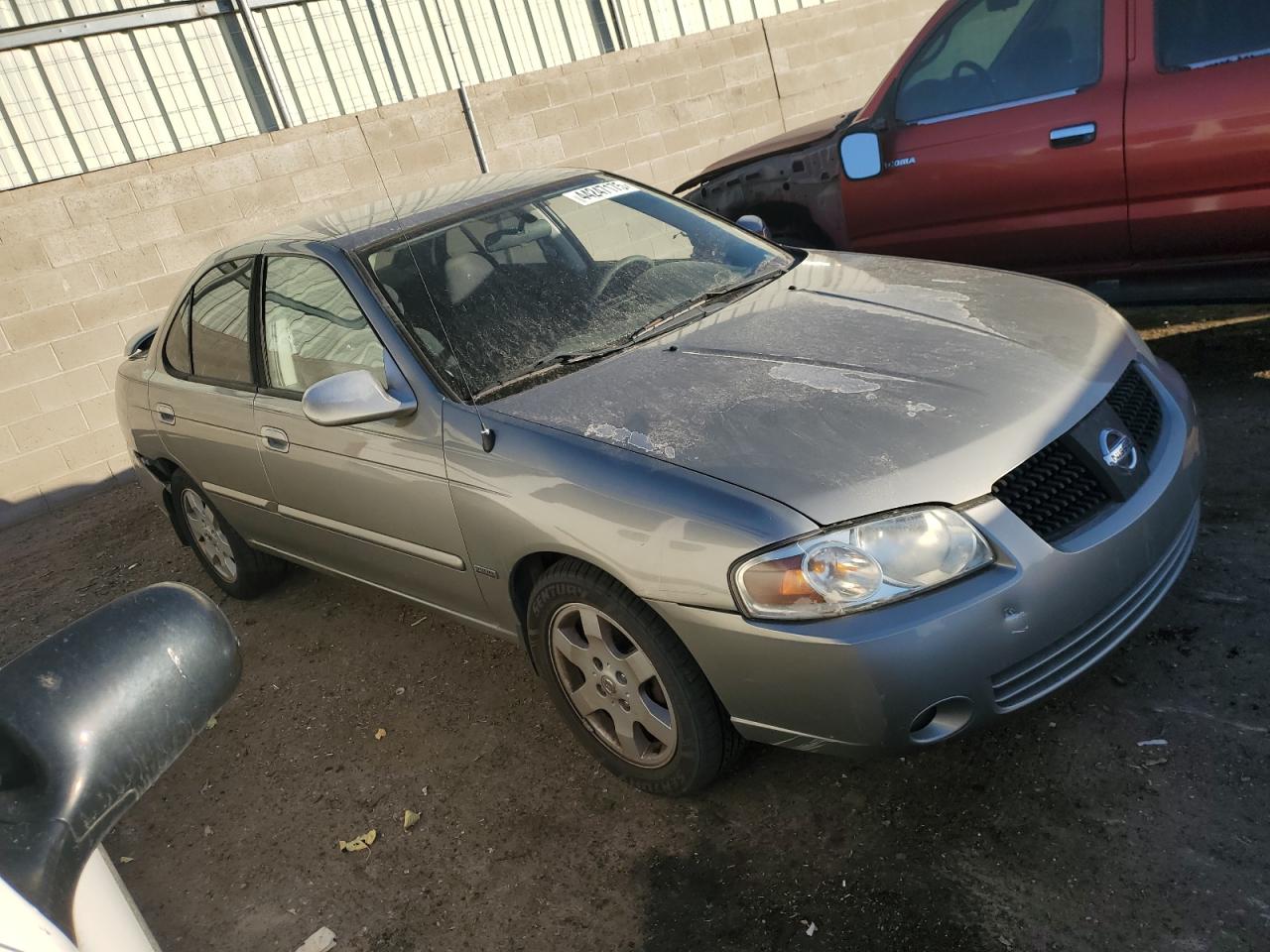 2006 Nissan Sentra VIN 3N1CB51D06L637765 Copart auction photo, side / rear end damage thumbnail 4