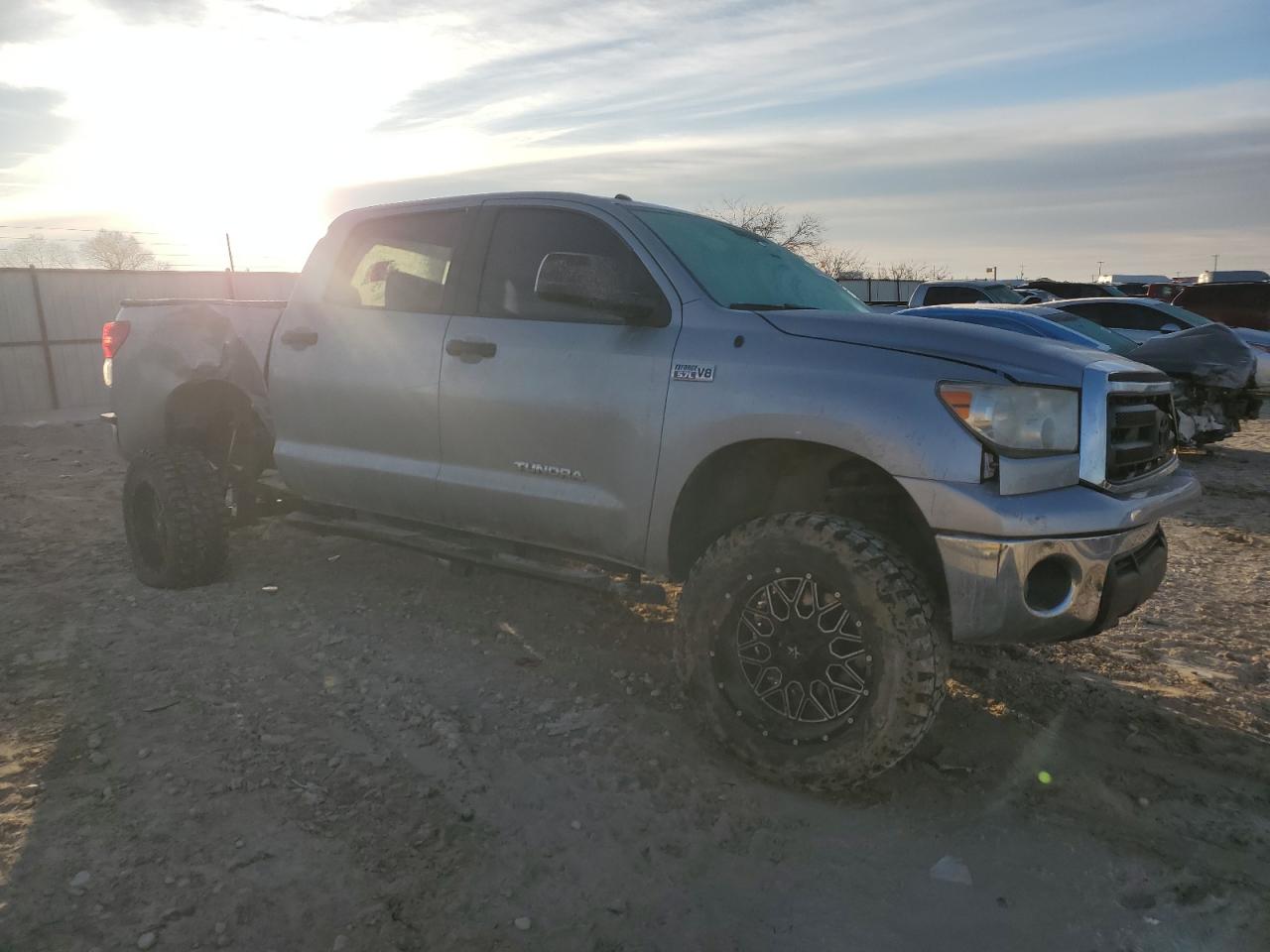 2012 Toyota Tundra VIN 5TFDY5F12CX256059 Copart auction photo, front end / side damage thumbnail 4