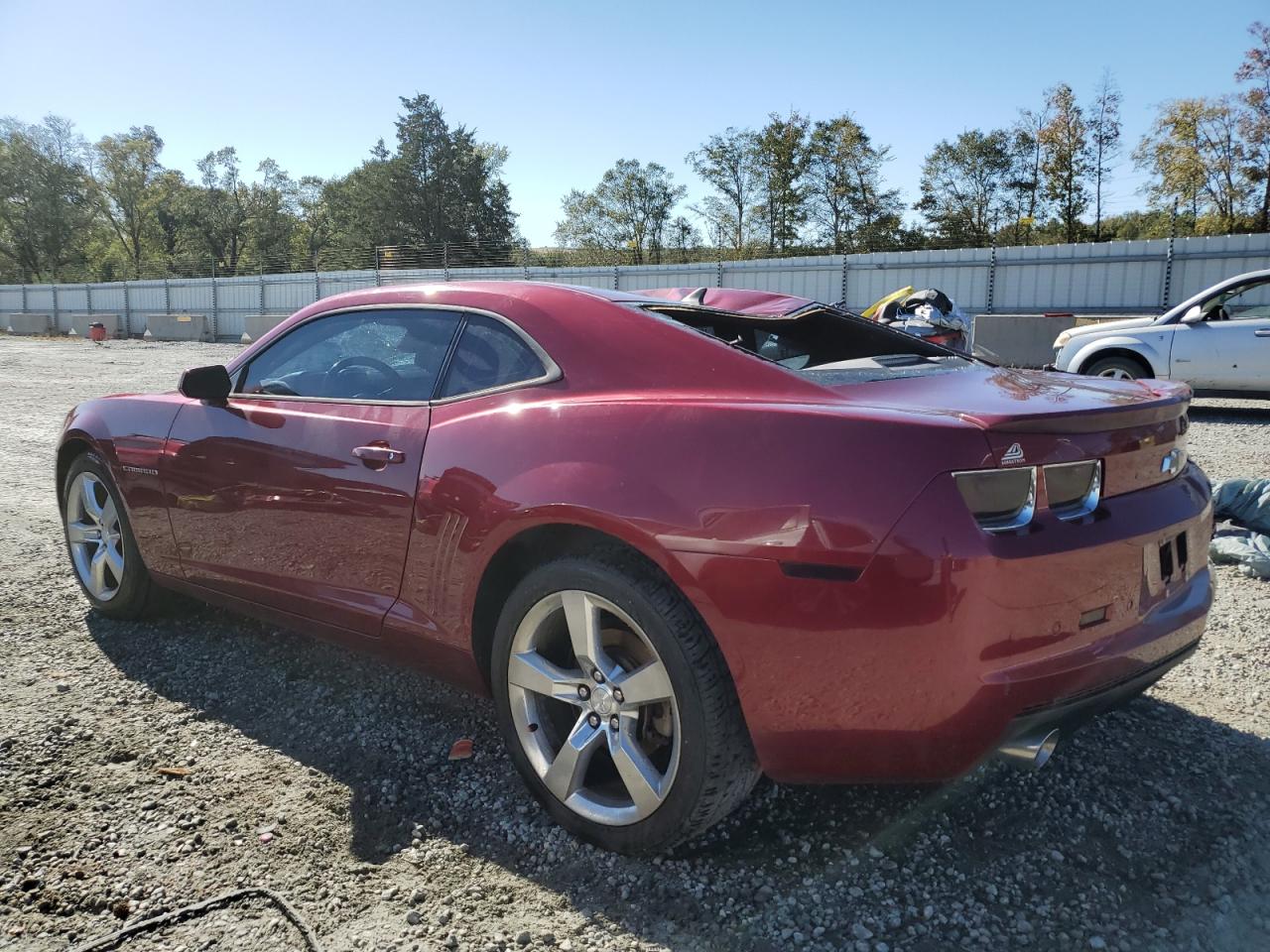 2011 Chevrolet Camaro VIN 2G1FC1ED6B9129509 Copart auction photo, top/roof damage thumbnail 2