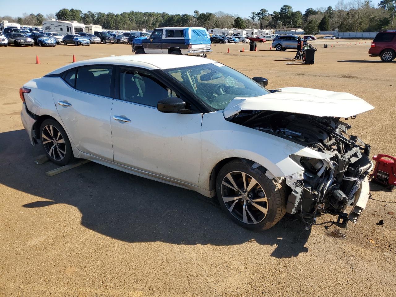 2018 Nissan Maxima VIN 1N4AA6AP6JC371878 Copart auction photo, front end / mechanical damage thumbnail 4