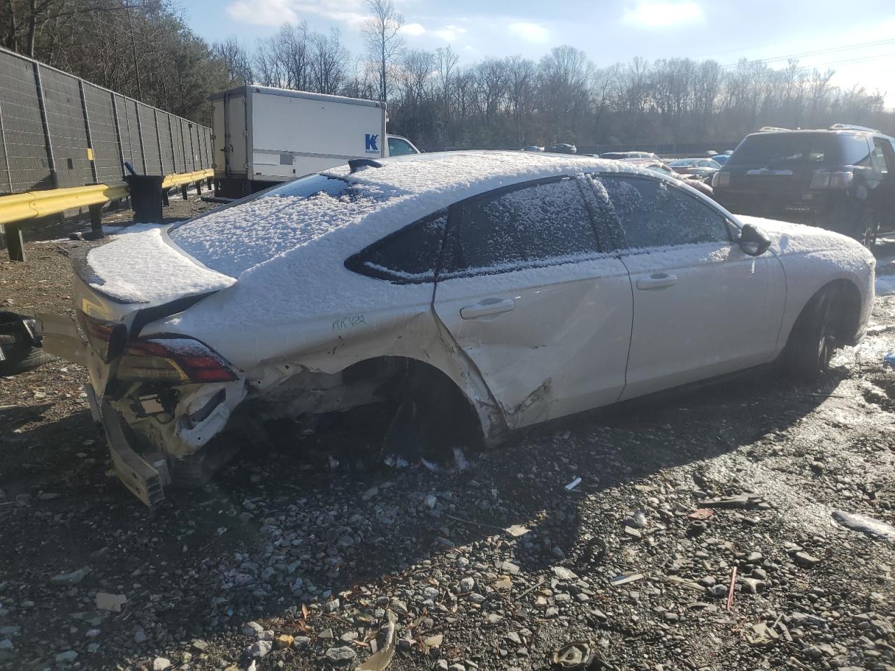 2023 Honda Accord VIN 1HGCY2F70PA043085 Copart auction photo, rear end / undercarriage damage thumbnail 3