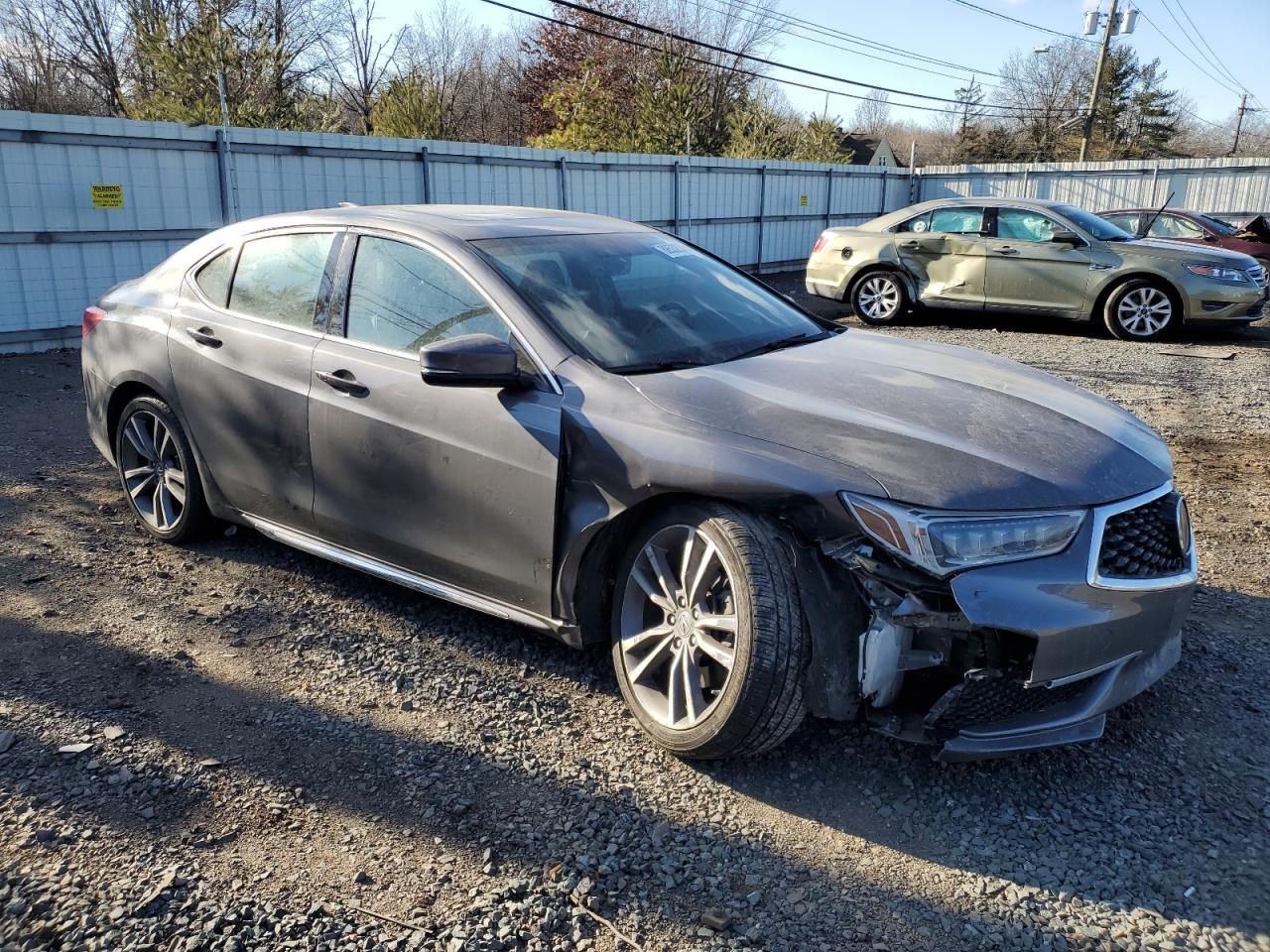 2019 Acura TLX VIN 19UUB2F49KA010008 Copart auction photo, front end / undercarriage damage thumbnail 4