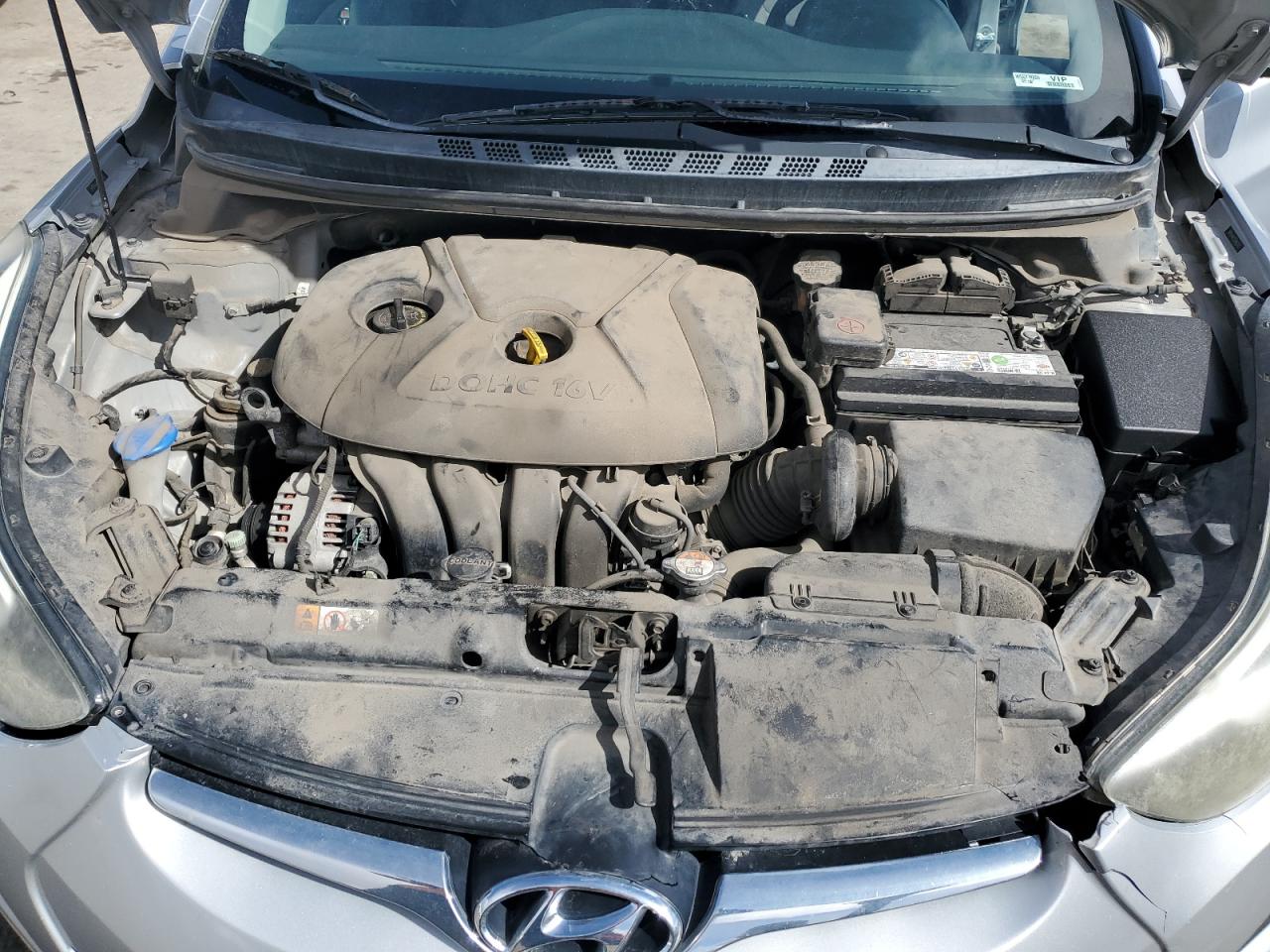 2014 Hyundai Elantra VIN 5NPDH4AE2EH463702 Copart auction photo, front end damage thumbnail 11