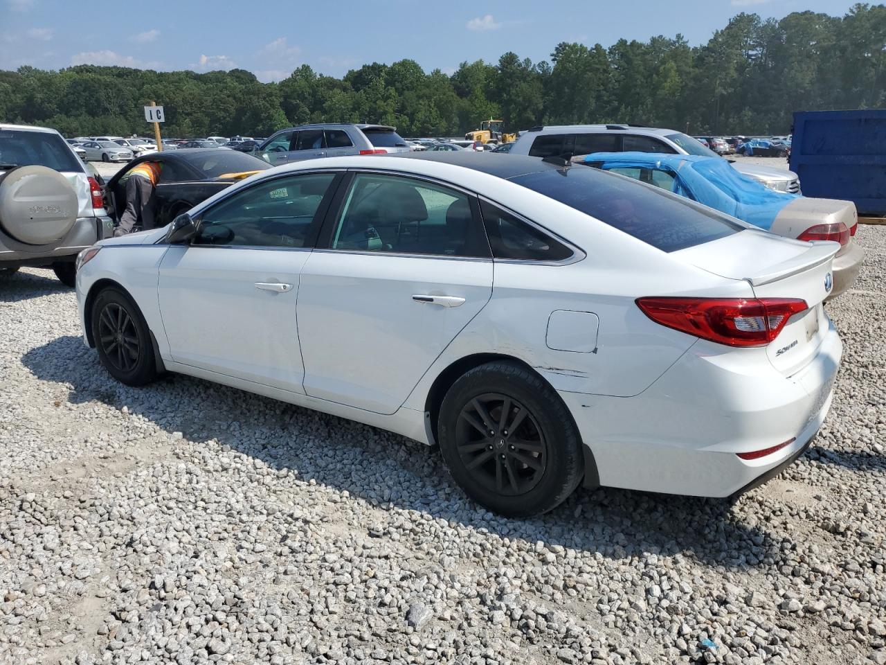 2015 Hyundai Sonata VIN 5NPE24AF0FH250179 Copart auction photo, rear end damage thumbnail 2