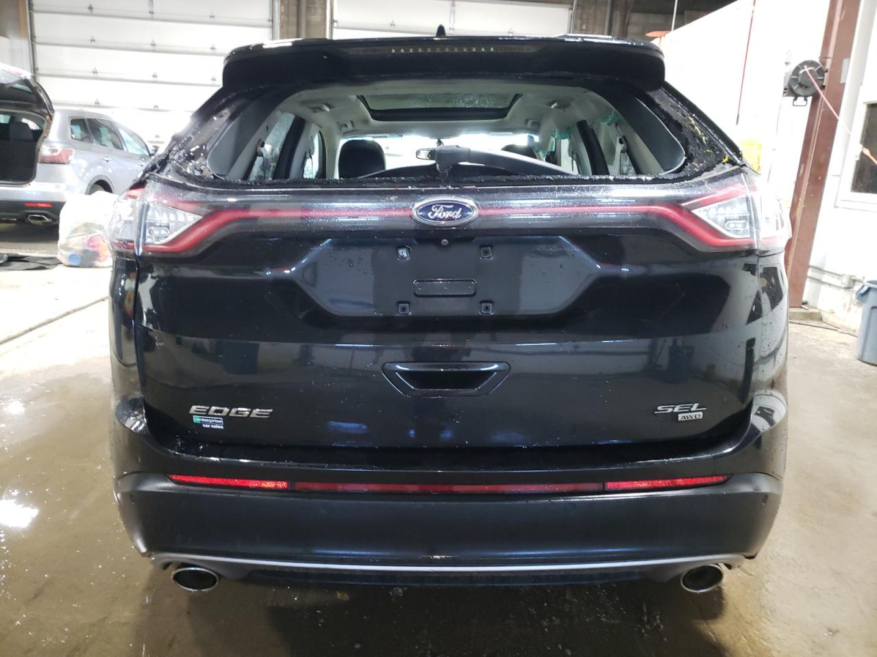 2015 Ford Edge VIN 2FMTK4J80FBC10281 Copart auction photo, all over damage thumbnail 6
