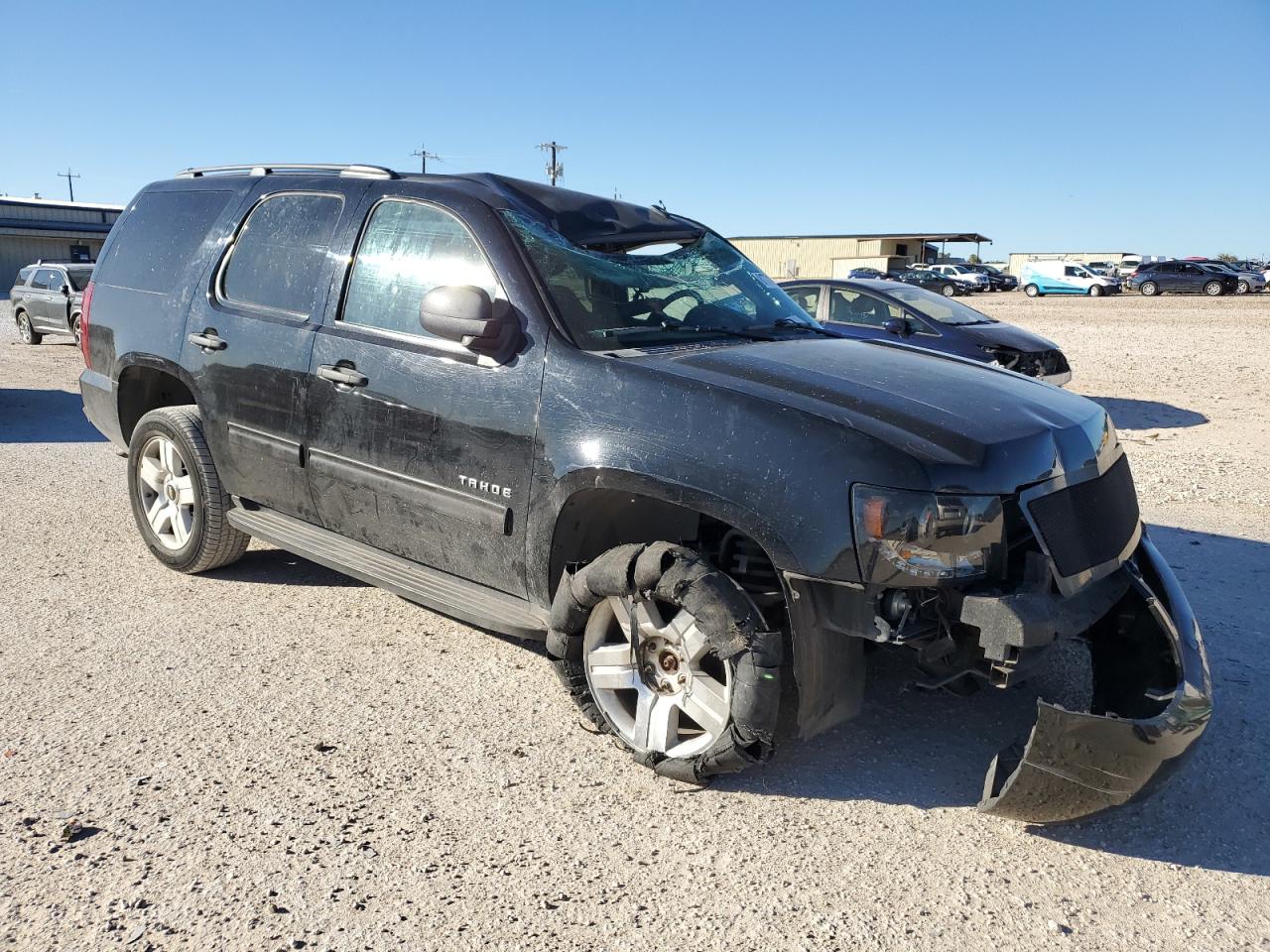 2010 Chevrolet Tahoe VIN 1GNUKAE01AR251964 Copart auction photo, all over damage thumbnail 4