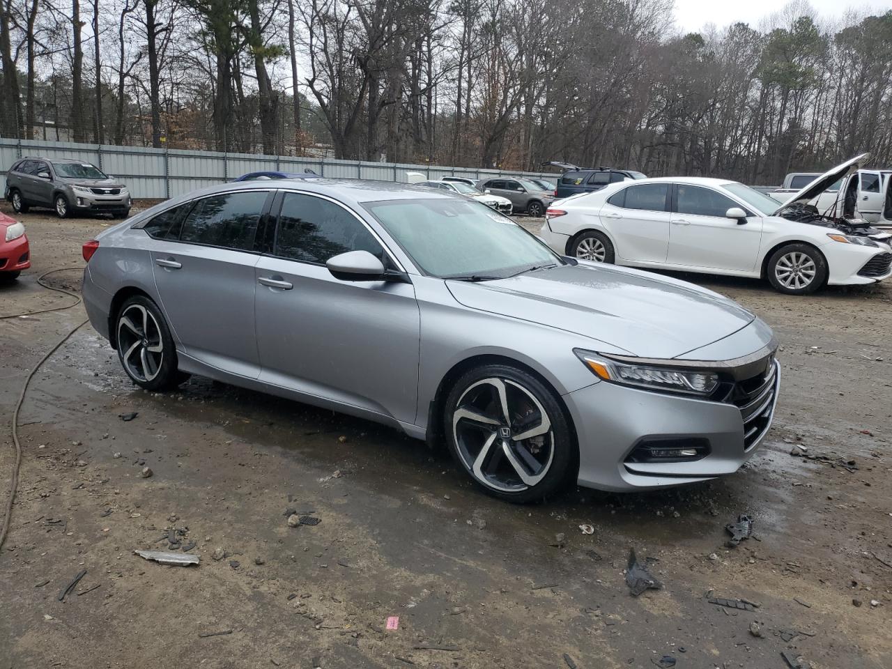 2018 Honda Accord VIN 1HGCV1F39JA195955 Copart auction photo, undercarriage damage thumbnail 4