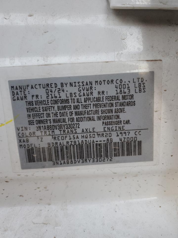 2024 Nissan Sentra VIN 3N1AB8DV3RY330272 Copart auction photo, front end damage thumbnail 14