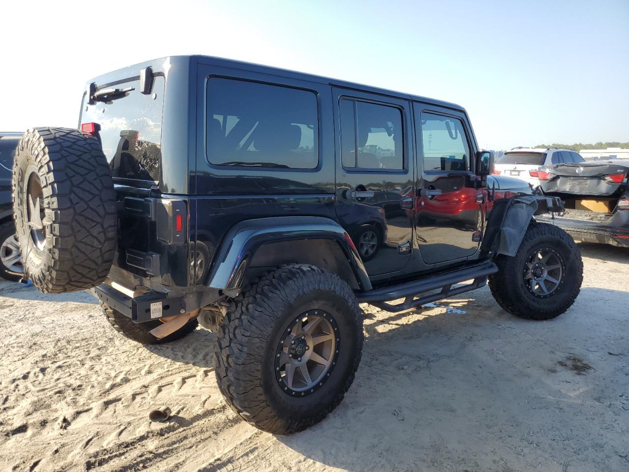 2012 Jeep Wrangler VIN 1C4BJWFG3CL116115 Copart auction photo, front end damage thumbnail 3