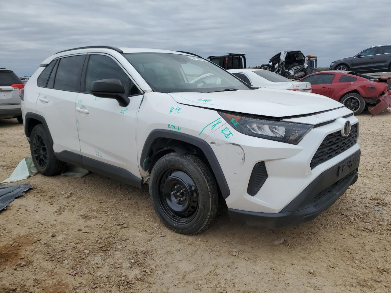 2019 Toyota RAV 4 VIN 2T3H1RFV2KC024260 Copart auction photo, front end damage thumbnail 4