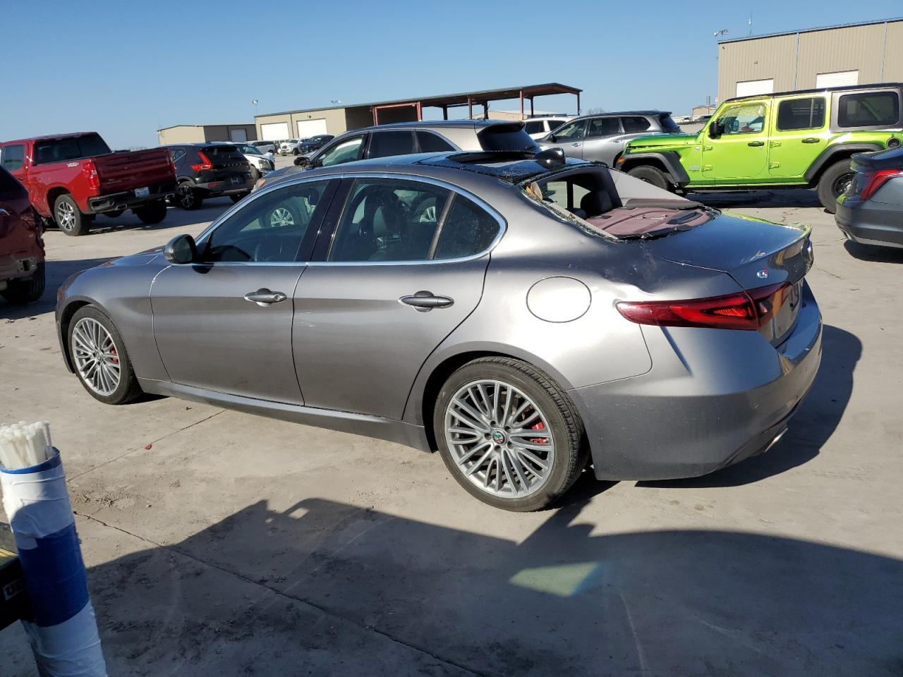 2017 Alfa Romeo Giulia VIN ZARFAECN3H7556176 Copart auction photo, rear end / hail damage thumbnail 2
