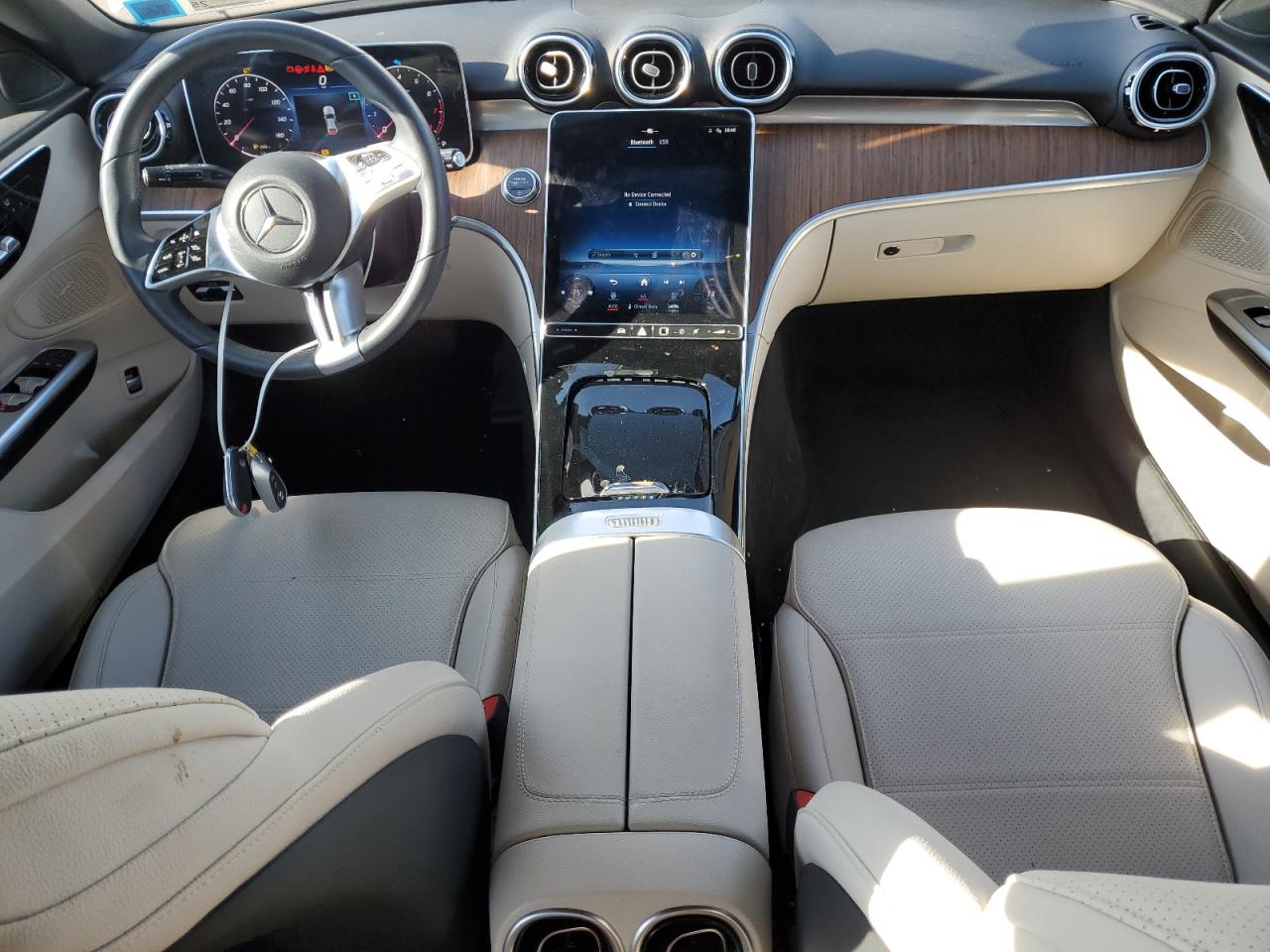 2023 Mercedes-Benz C-klasse VIN W1KAF4HB6PR082490 Copart auction photo, front end / side damage thumbnail 8