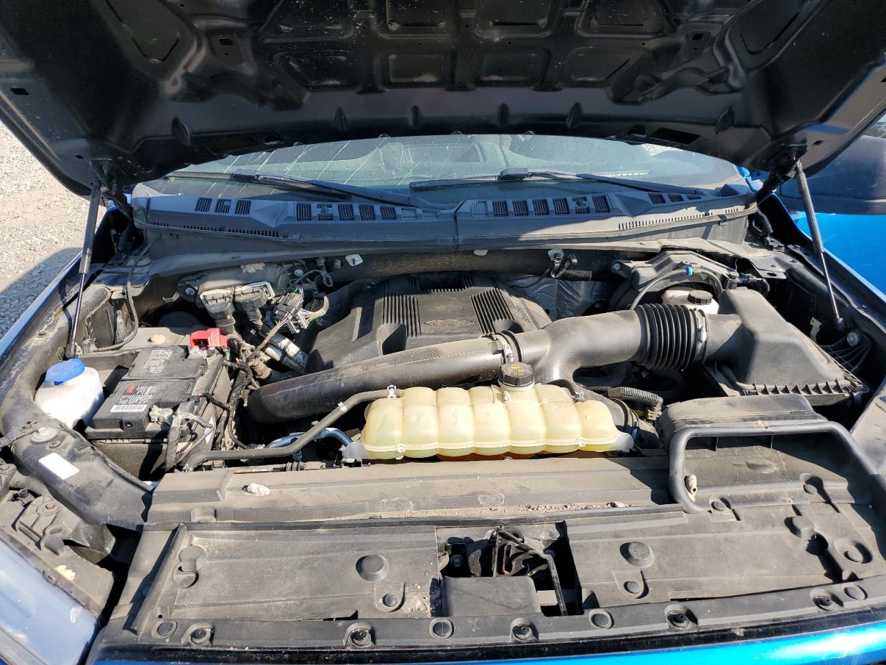 2019 Ford F-150 VIN 1FTEW1E47KFB94466 Copart auction photo, top/roof damage thumbnail 11