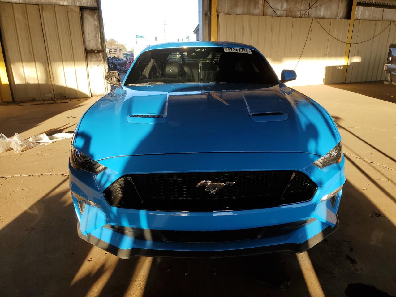 2022 Ford Mustang VIN 1FA6P8CF0N5105044 Copart auction photo, side / rear end damage thumbnail 5