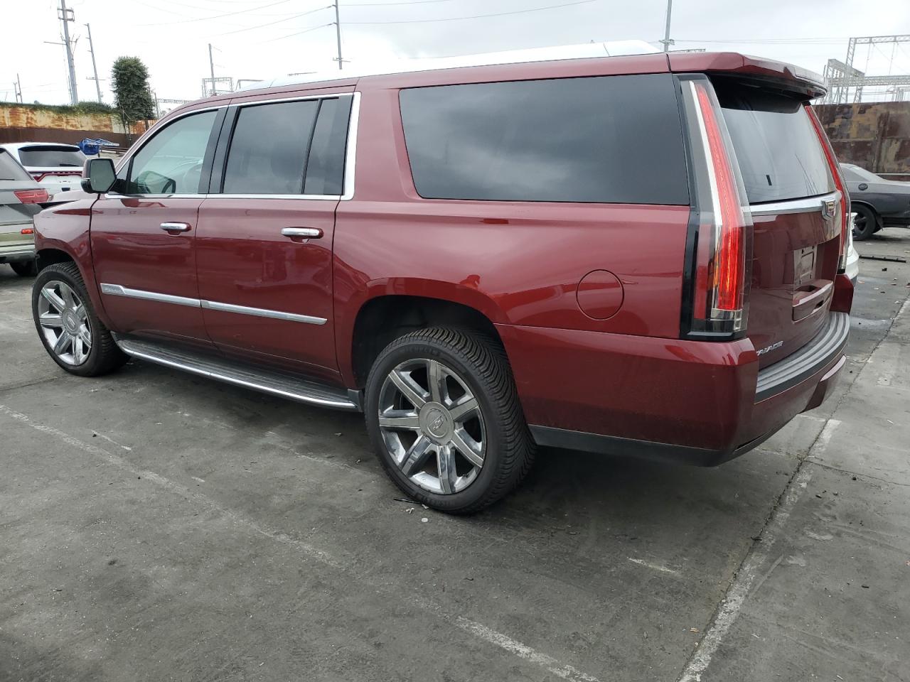 2016 Cadillac Escalade VIN 1GYS4HKJ7GR269923 Copart auction photo, front end / side damage thumbnail 2