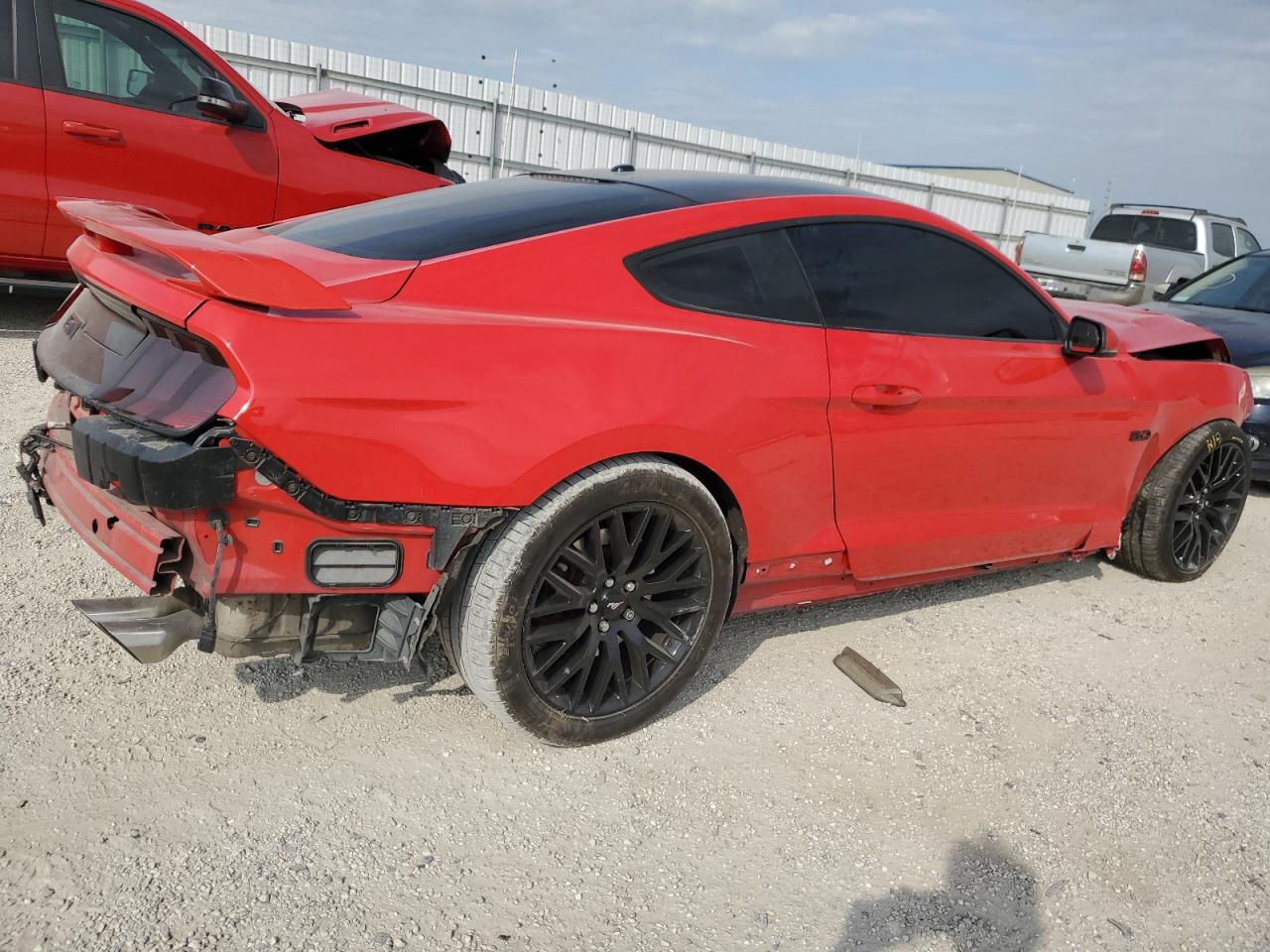 2020 Ford Mustang VIN 1FA6P8CF9L5130098 Copart auction photo, front end / rear end damage thumbnail 3