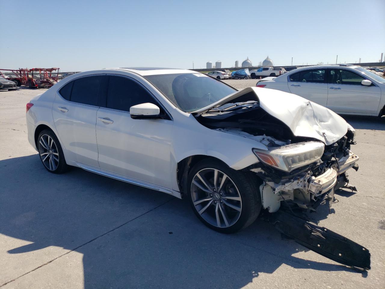 2020 Acura TLX VIN 19UUB3F86LA000062 Copart auction photo, front end damage thumbnail 4