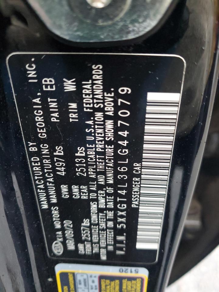 2020 KIA Optima VIN 5XXGT4L36LG447079 Copart auction photo, rear end damage thumbnail 12