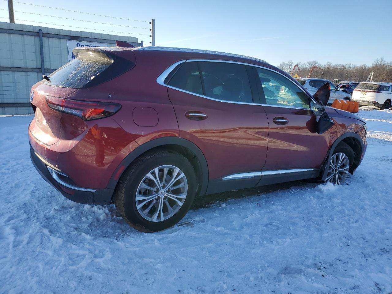 2022 Buick Envision VIN LRBAZLR4XND164615 Copart auction photo, front end damage thumbnail 3