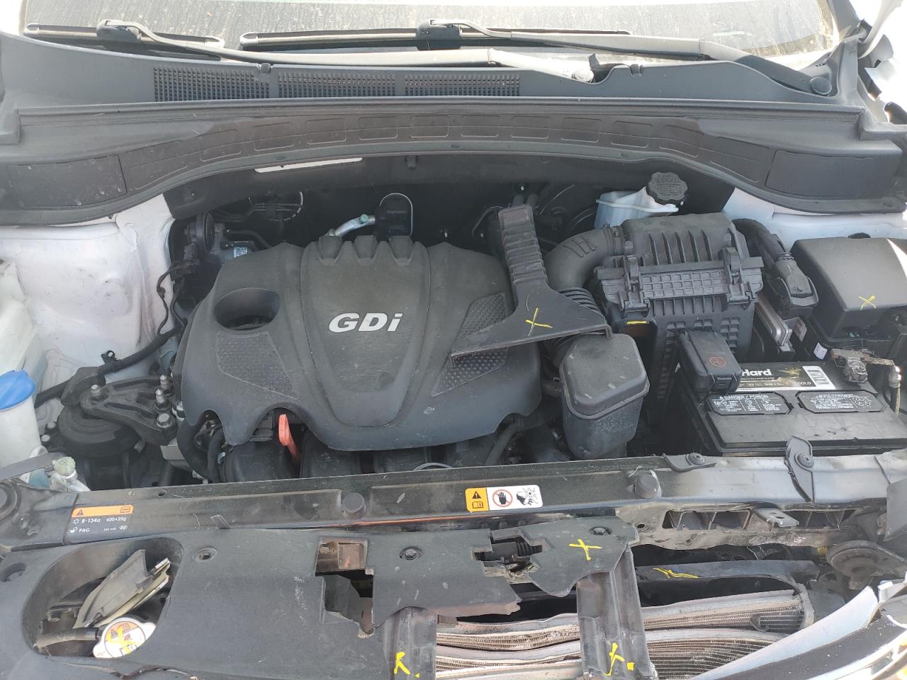 2014 Hyundai Santa Fe VIN 5XYZU3LB0EG162657 Copart auction photo, front end damage thumbnail 12
