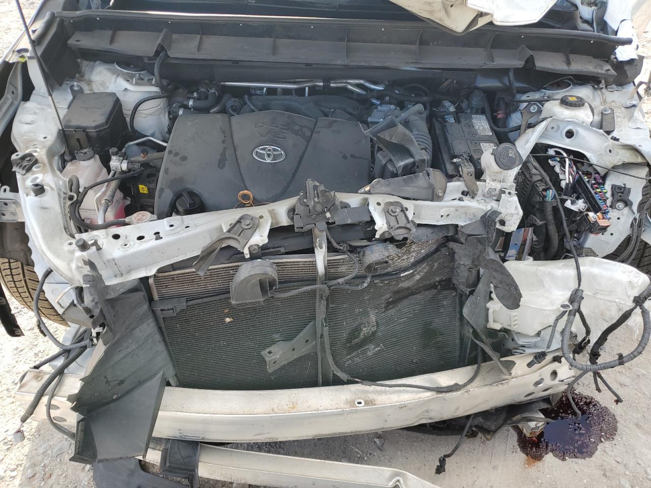 2021 Toyota Highlander VIN 5TDFZRAH7MS043147 Copart auction photo, all over damage thumbnail 13