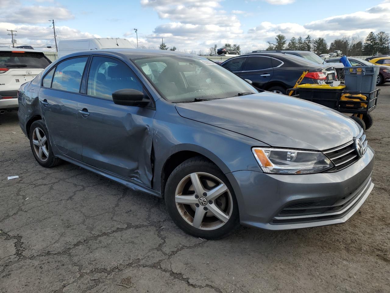 2016 Volkswagen Jetta VIN 3VW267AJ7GM375329 Copart auction photo, side damage thumbnail 4