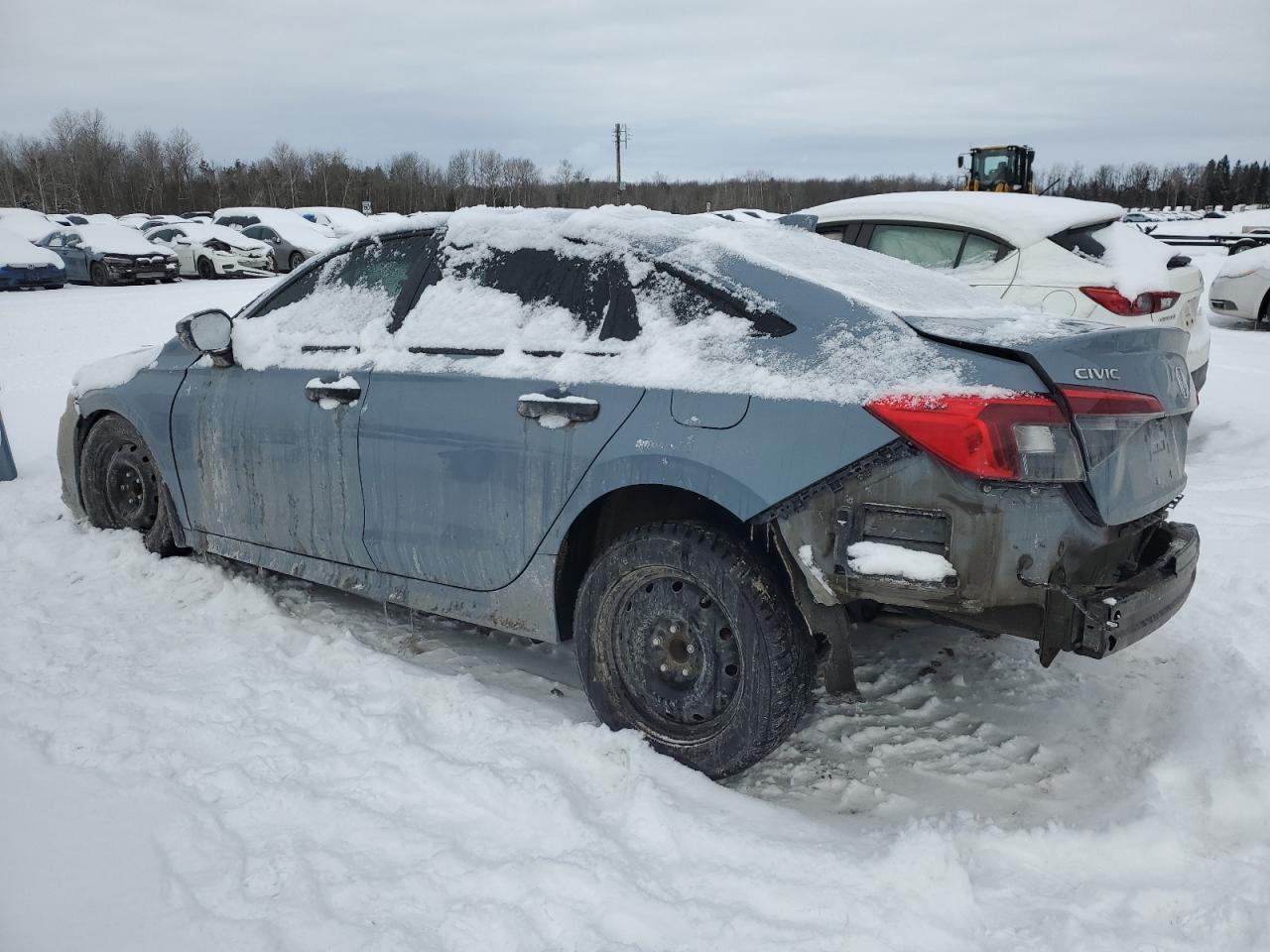 2022 Honda Civic VIN 2HGFE2F57NH117122 Copart auction photo, front end / rear end damage thumbnail 2