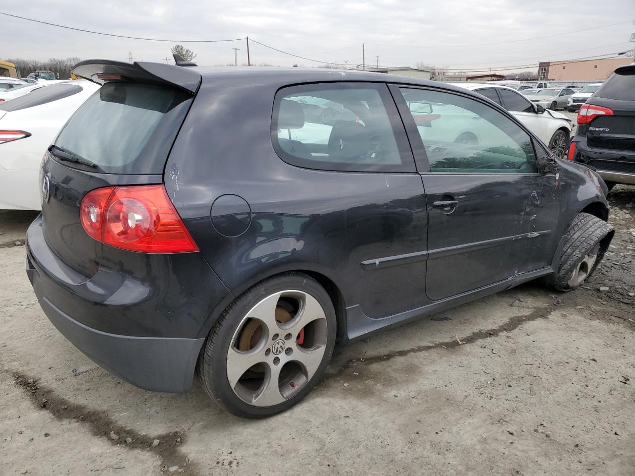 2009 Volkswagen GTI VIN WVWFD71K39W140240 Copart auction photo, front end / side damage thumbnail 3