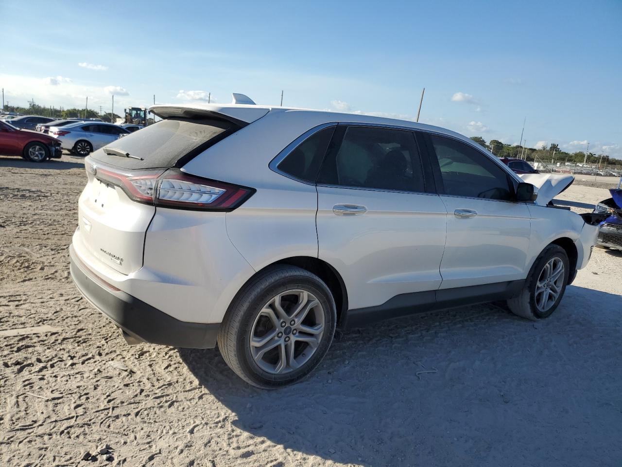 2018 Ford Edge VIN 2FMPK3K97JBB44985 Copart auction photo, front end / minor dent/scratches damage thumbnail 3