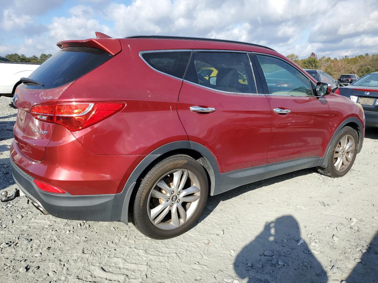 2013 Hyundai Santa Fe VIN 5XYZU3LA1DG074657 Copart auction photo, mechanical damage thumbnail 3