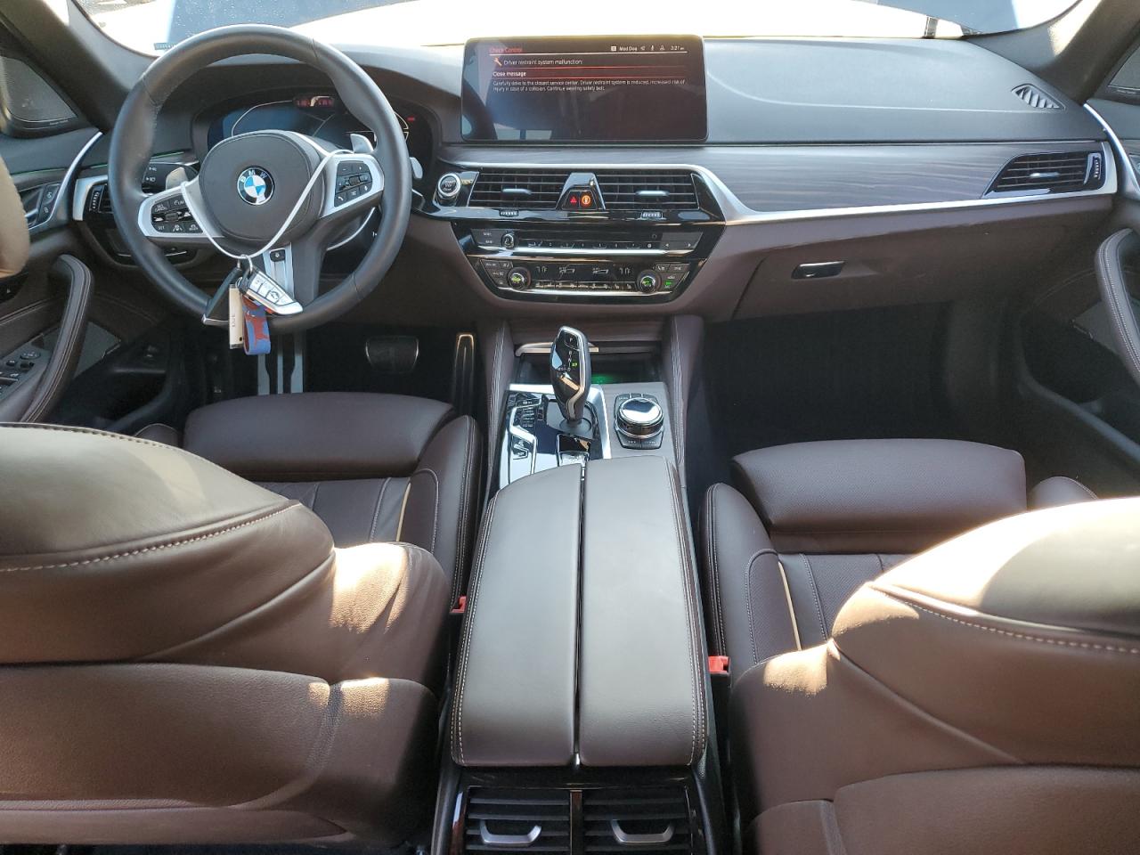 2021 BMW 5er VIN WBA73BJ01MCF31180 Copart auction photo, rear end damage thumbnail 8