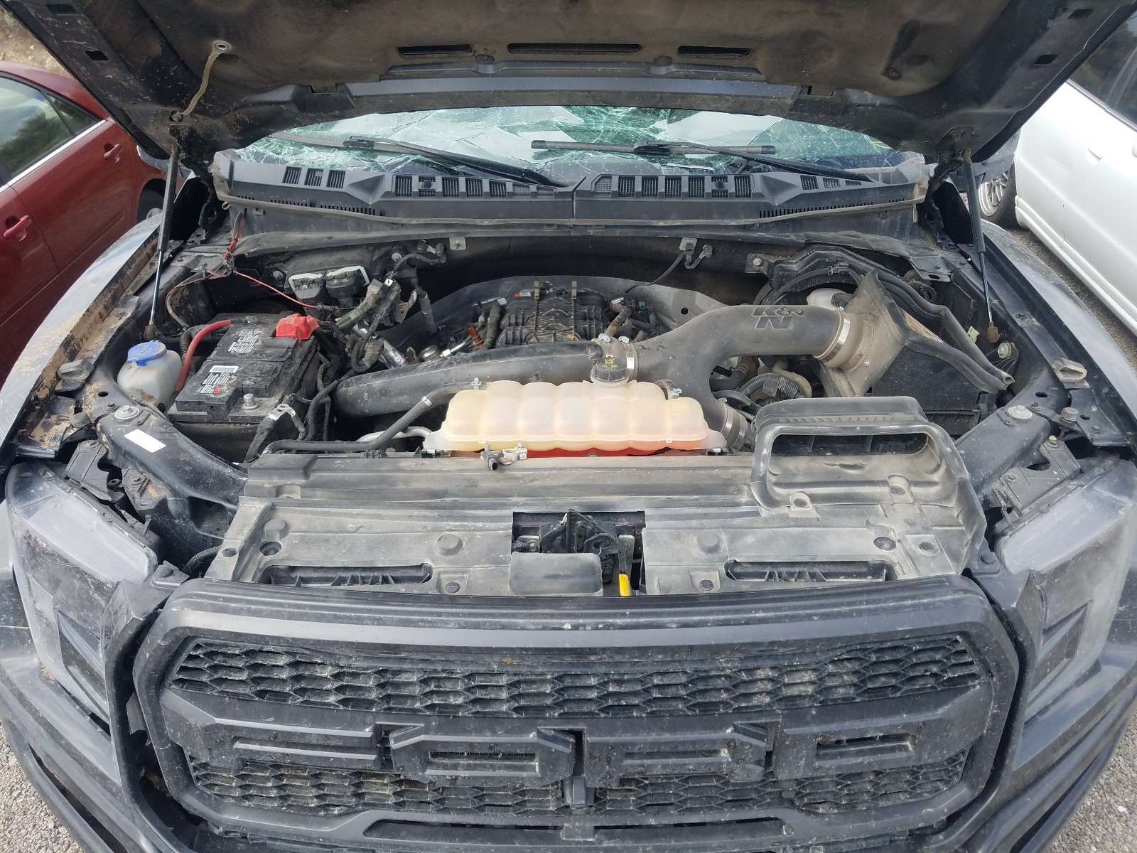 2018 Ford F-150 VIN 1FTEX1RG7JFB86528 Copart auction photo, rollover damage thumbnail 7