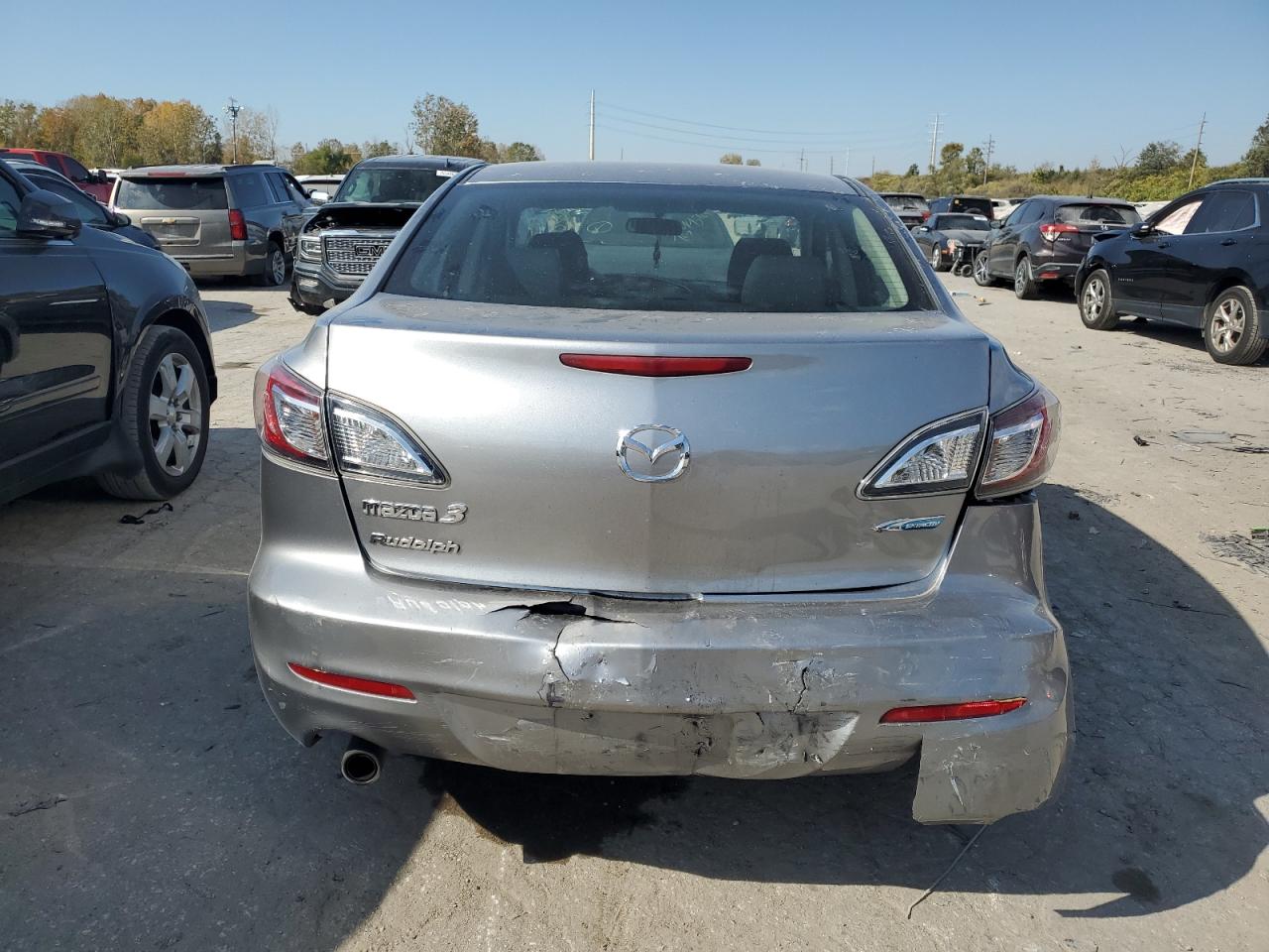 2012 Mazda 3 VIN JM1BL1V72C1550519 Copart auction photo, rear end / front end damage thumbnail 6