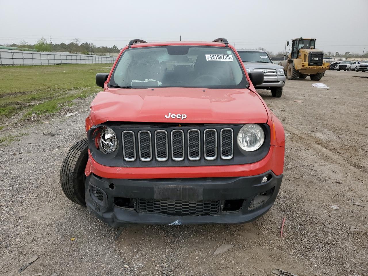 2017 Jeep Renegade VIN ZACCJAAB3HPF74288 Copart auction photo, front end / undercarriage damage thumbnail 5