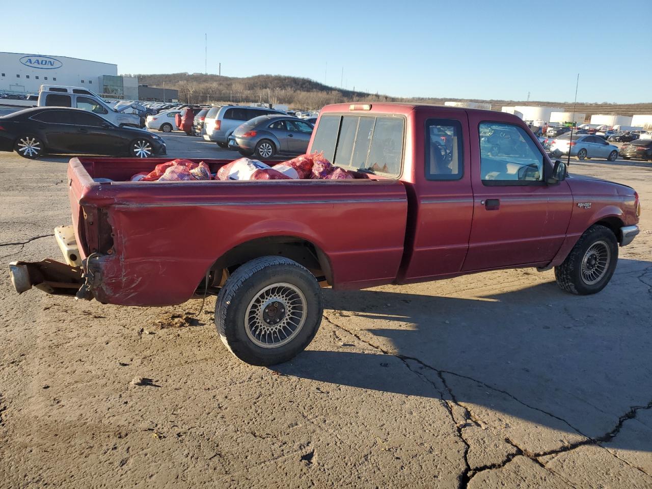 1993 Ford Ranger VIN 1FTCR14U6PPA03718 Copart auction photo, rear end / side damage thumbnail 3