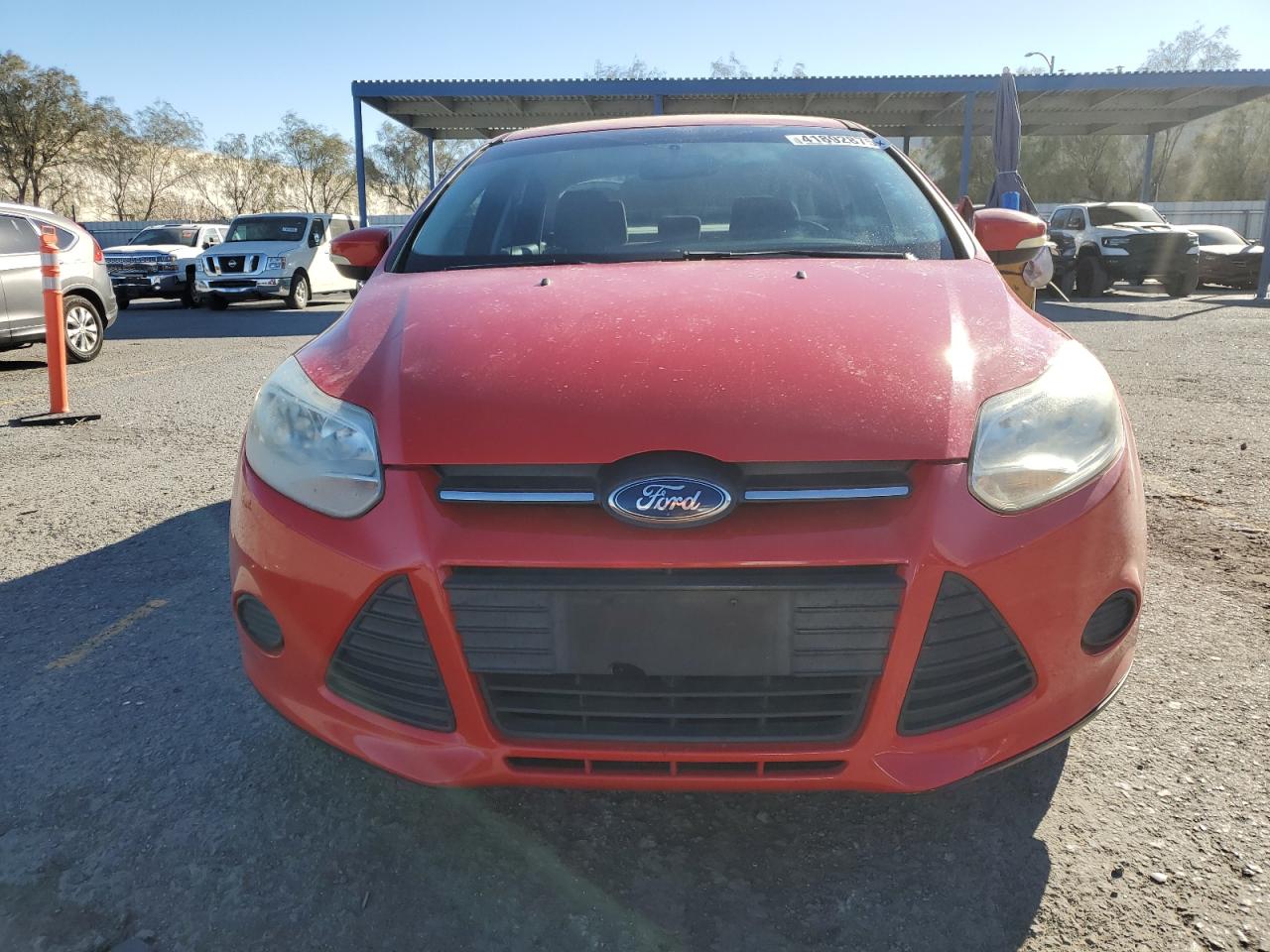 2014 Ford Focus VIN 1FADP3F22EL111698 Copart auction photo, rear end damage thumbnail 5