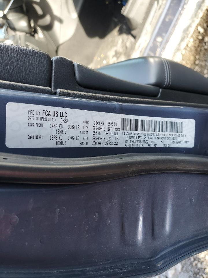 2020 Jeep Grand Cherokee VIN 1C4RJFBG0LC354623 Copart auction photo, front end damage thumbnail 13