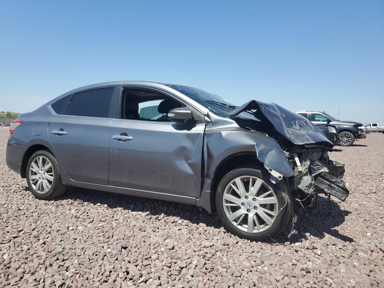 2015 Nissan Sentra VIN 3N1AB7AP0FY322321 Copart auction photo, front end damage thumbnail 4