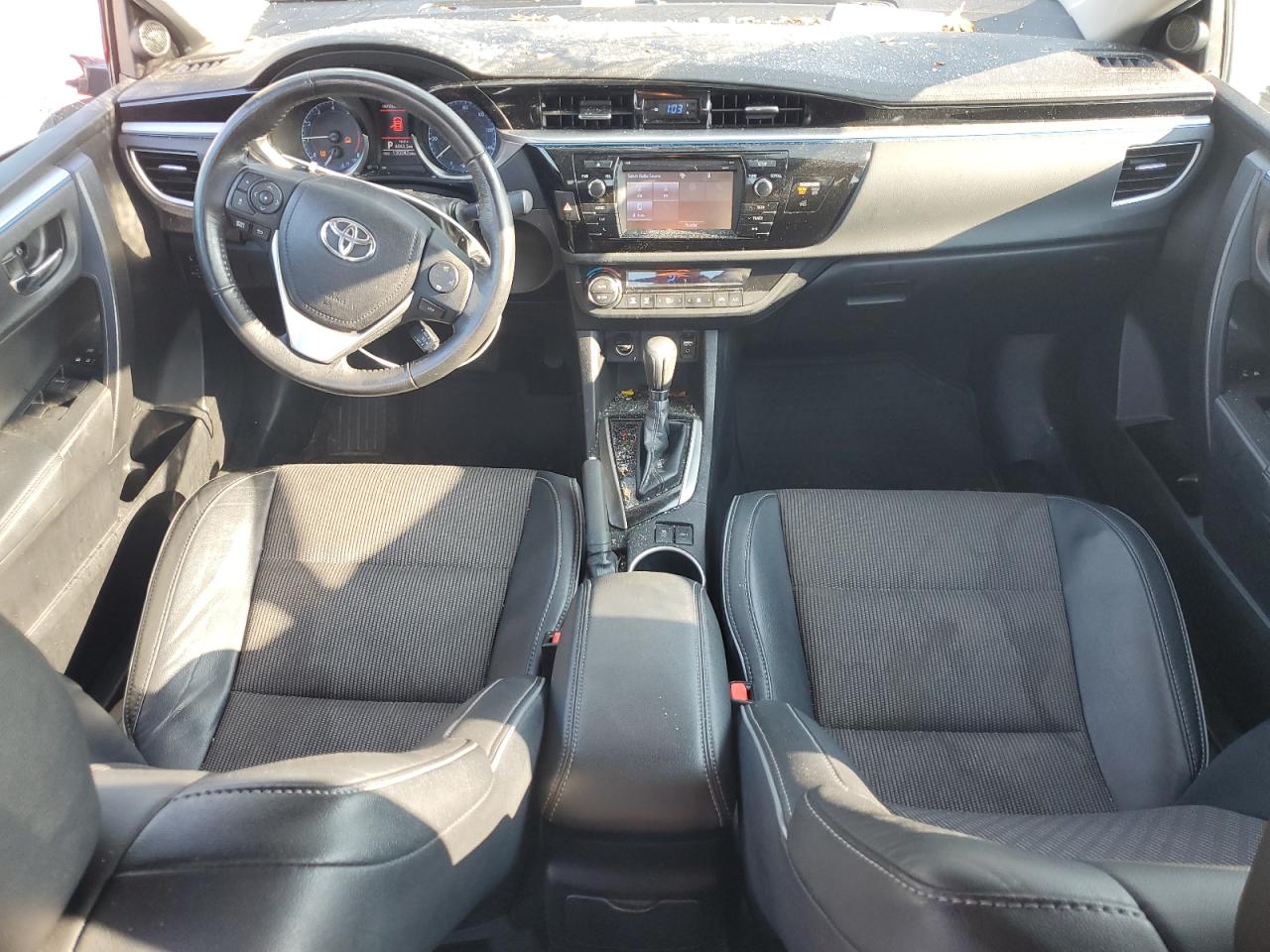 2016 Toyota Corolla VIN 2T1BURHEXGC556351 Copart auction photo, front end / top/roof damage thumbnail 8