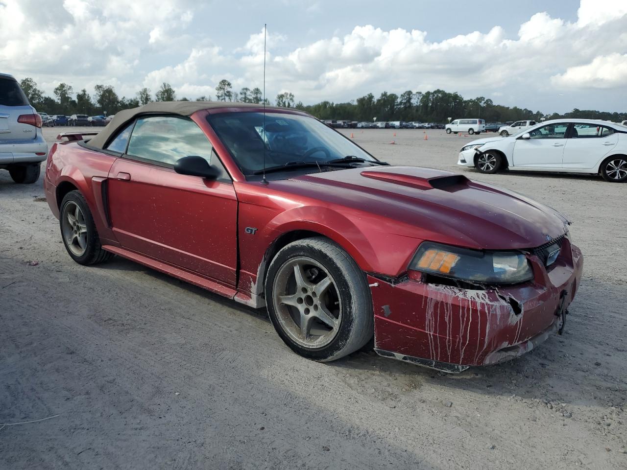 2003 Ford Mustang VIN 1FAFP45X43F308783 Copart auction photo, front end damage thumbnail 4