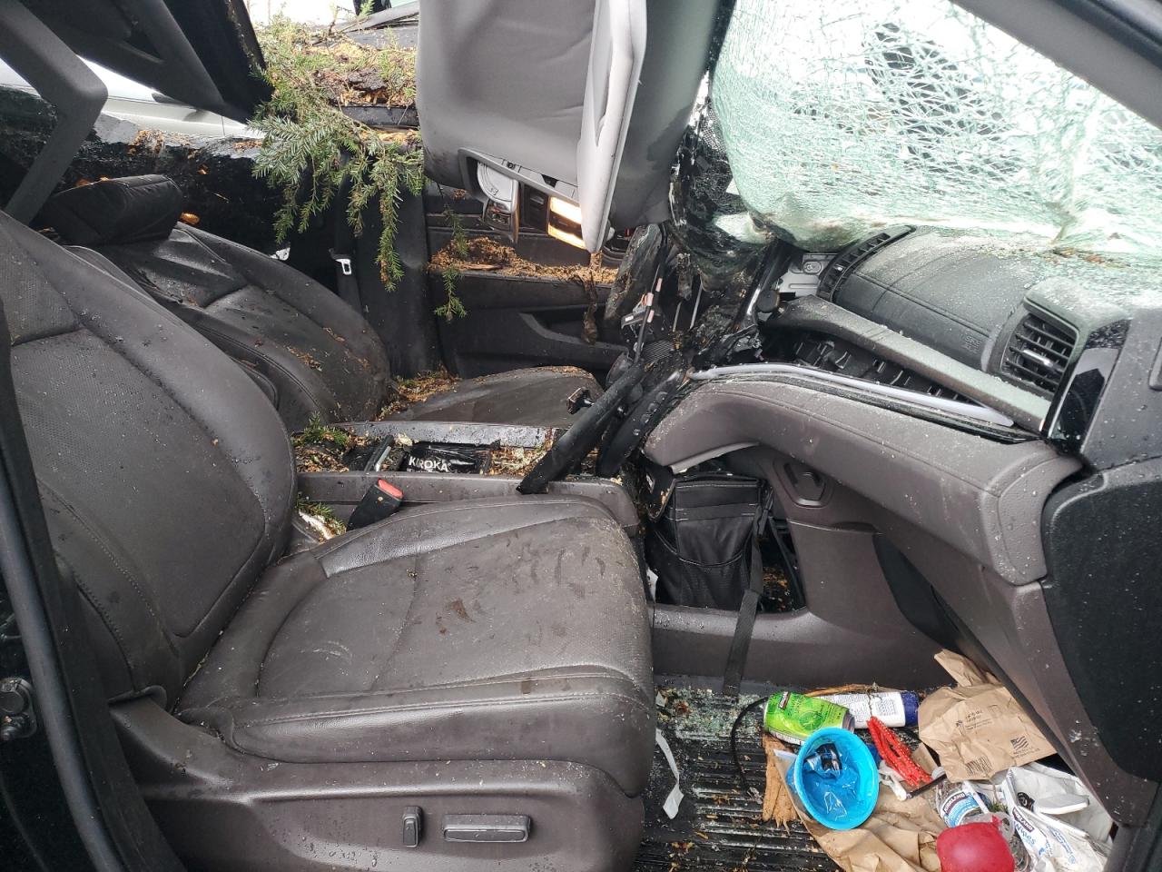 2020 Honda Odyssey VIN 5FNRL6H99LB069683 Copart auction photo, top/roof / front end damage thumbnail 7