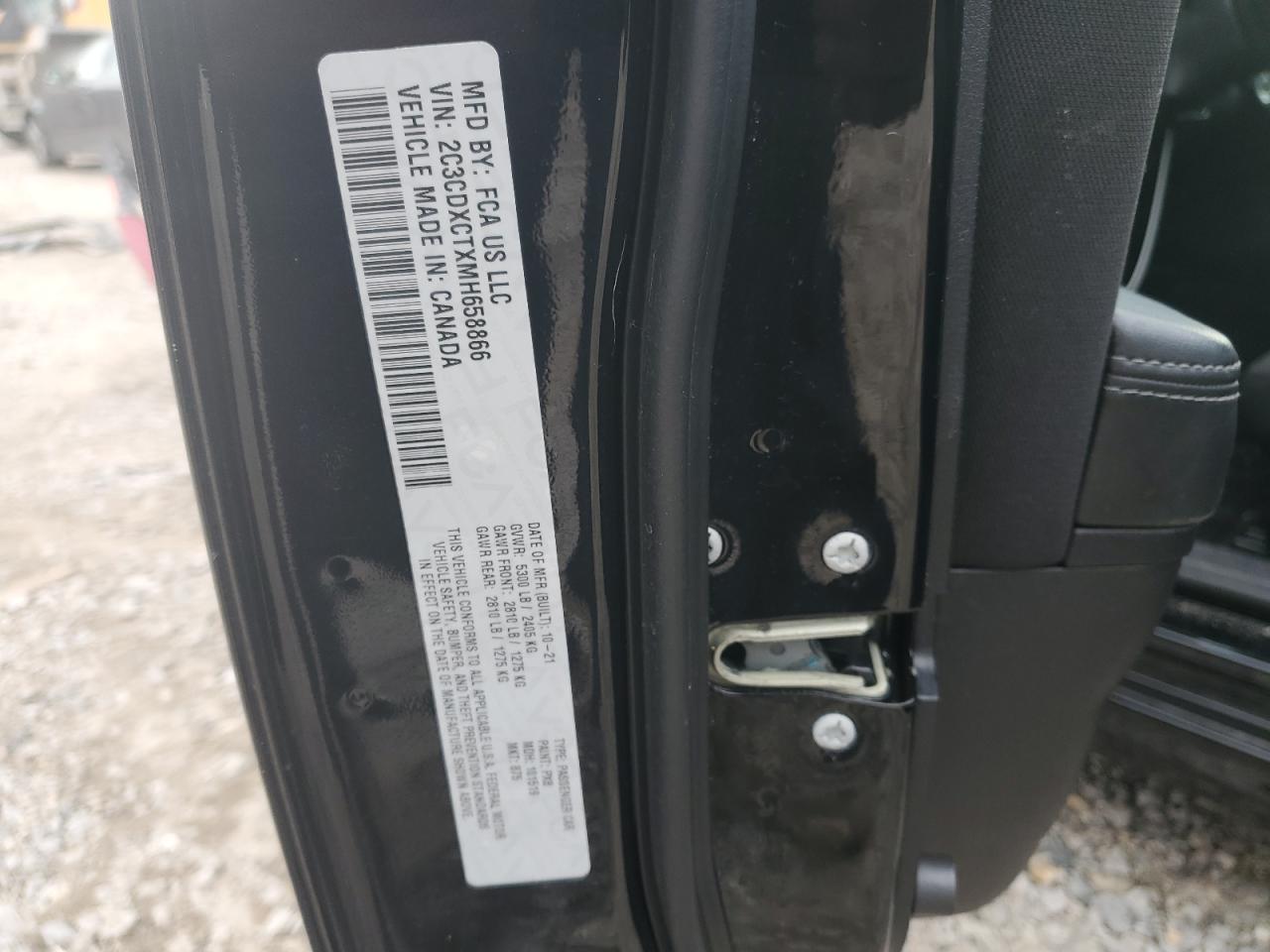 2021 Dodge Charger VIN 2C3CDXCTXMH658866 Copart auction photo, front end damage thumbnail 12