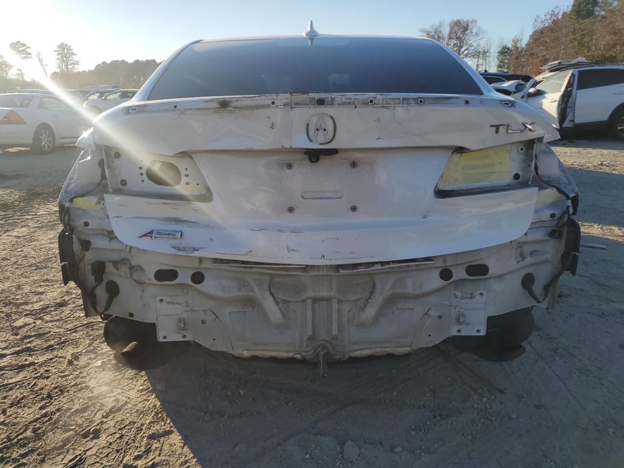 2019 Acura TLX VIN 19UUB2F69KA008034 Copart auction photo, front end / rear end damage thumbnail 6