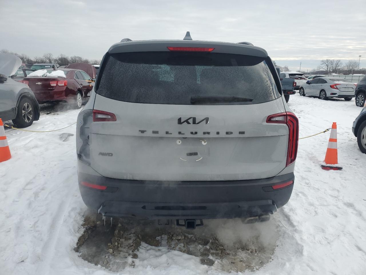 2022 KIA Telluride VIN 5XYP3DHC6NG240649 Copart auction photo, all over damage thumbnail 6