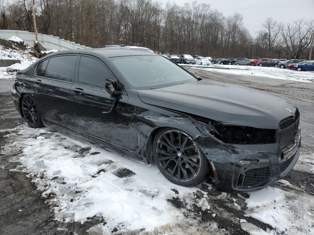 2020 BMW 7er VIN WBA7T2C05LGL18038 Copart auction photo, front end / rear end damage thumbnail 4