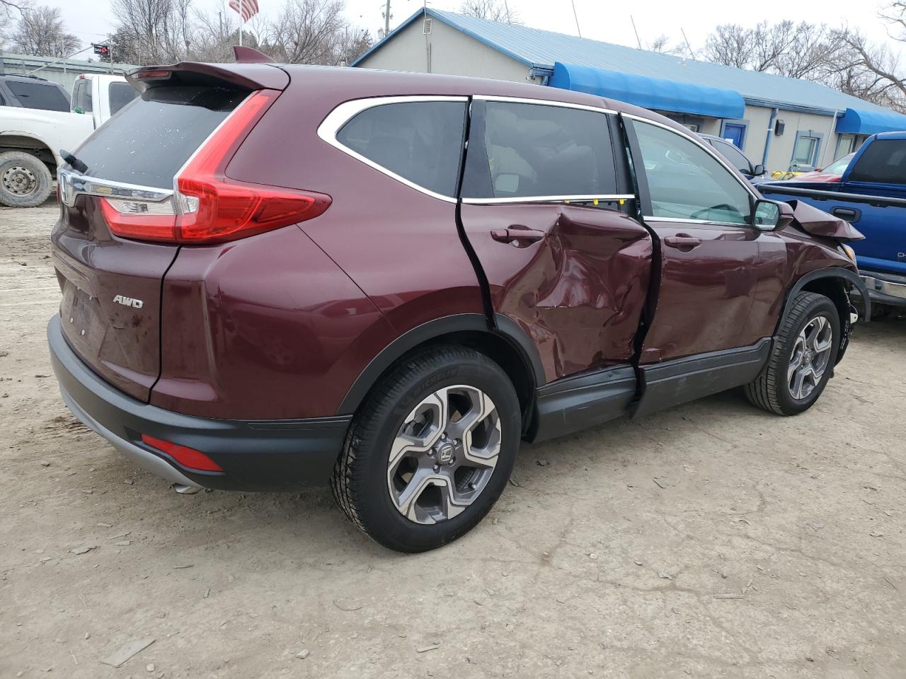 2019 Honda CR-V VIN 7FARW2H59KE027594 Copart auction photo, all over damage thumbnail 3